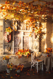 Herbst Thanksgiving ländlichen Haus Hof Hintergrund M8-55