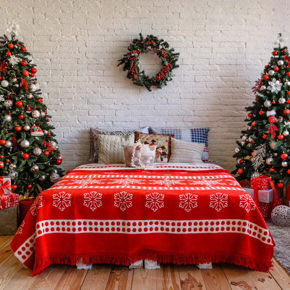 Weihnachten dekoriert Zimmer Interieur Backdrop M8-63