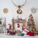 Weihnachtlich dekorierte Wohnzimmer-Kulisse M8-70