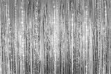 Glitter Silver Tassel Weihnachtsdekoration Backdrop M8-76