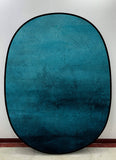 Zusammenklappbare abstrakt blau/rostige Textur doppelseitige Kulisse 1.5x2m M9-03