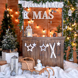 Weihnachten Shop Winter Schnee Fotografie Hintergrund M9-06