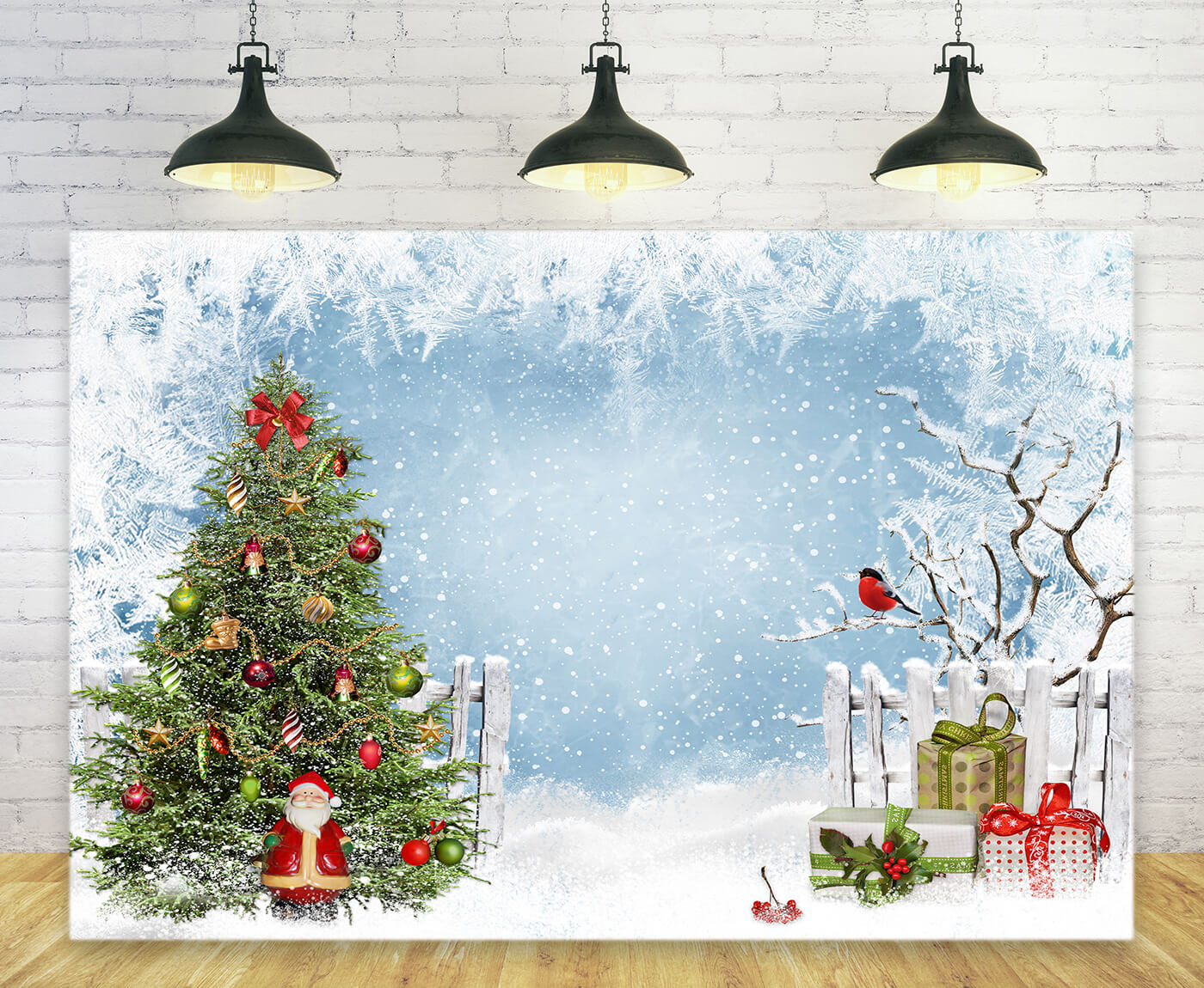 Weihnachten Tannenbaum Winter Schnee Landschaft Hintergrund M9-25