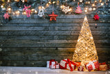 Beleuchteter Weihnachtsbaum Dekoration Hintergrund M9-74