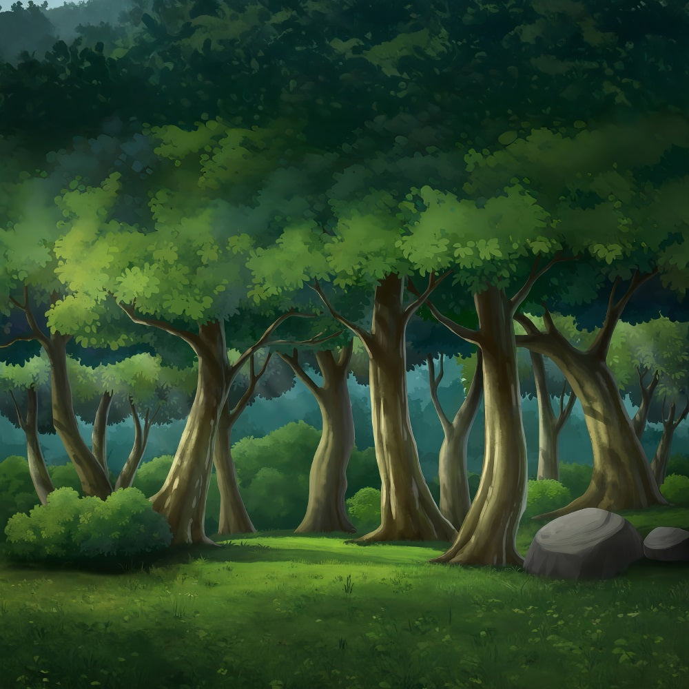 Neugeborenen-Hintergrund Verzauberter Wald Bäume Kinder-Fotohintergrund MRR10-24