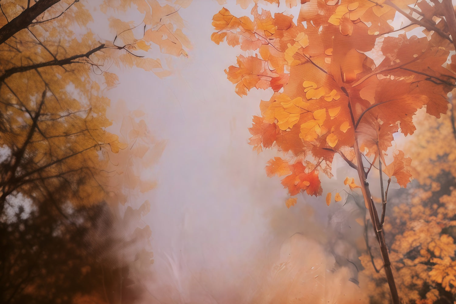 Herbst-Hintergrund Goldene Herbstblätter Herbst-Fotohintergrund MRR10-55