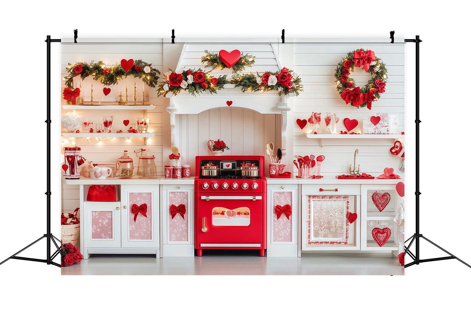 Valentinstag-Fotokulisse „Sweetheart Kitchen Gift“ Valentinstag-Kulissen MRR11-105