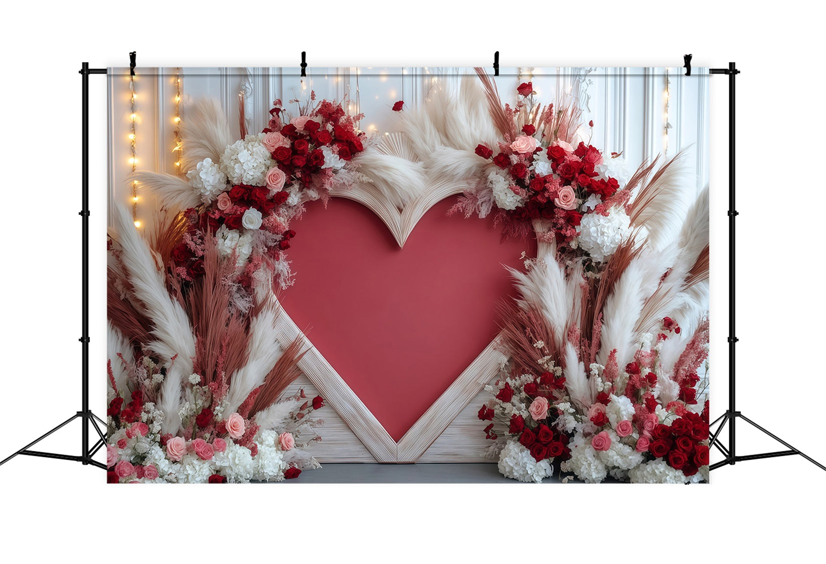 Valentinstag-Hintergrund Boho Love Heart Valentinstag-Hintergrund MRR11-118