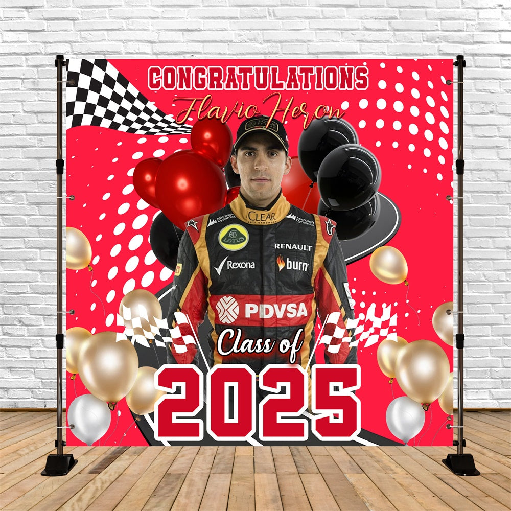 2025 Abschluss-Hintergrund Racing Glory Individueller Party-Hintergrund für den Abschluss MRR6-37
