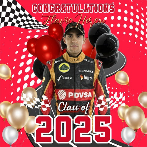 2025 Abschluss-Hintergrund Racing Glory Individueller Party-Hintergrund für den Abschluss MRR6-37