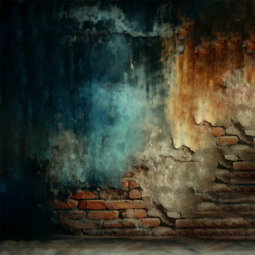 Vintage-Fotohintergrund Gealterte urbane Textur Wandhintergrund MRR7-236