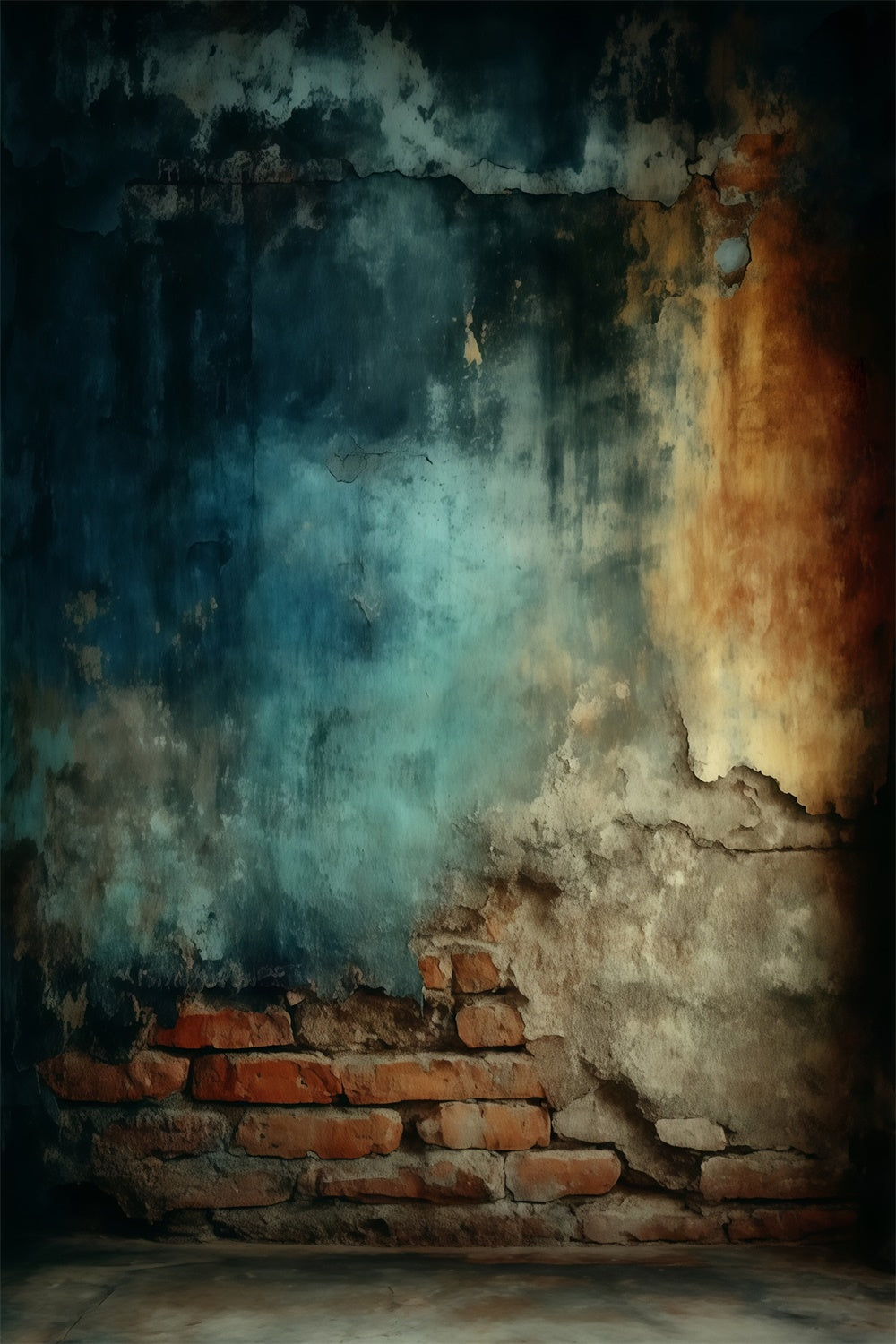 Vintage-Fotohintergrund Gealterte urbane Textur Wandhintergrund MRR7-236