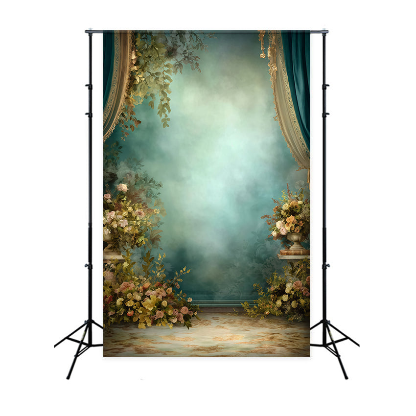 Backdrop Vintage Garden Mist Regal Curtain Fotohintergrund MRR7-239