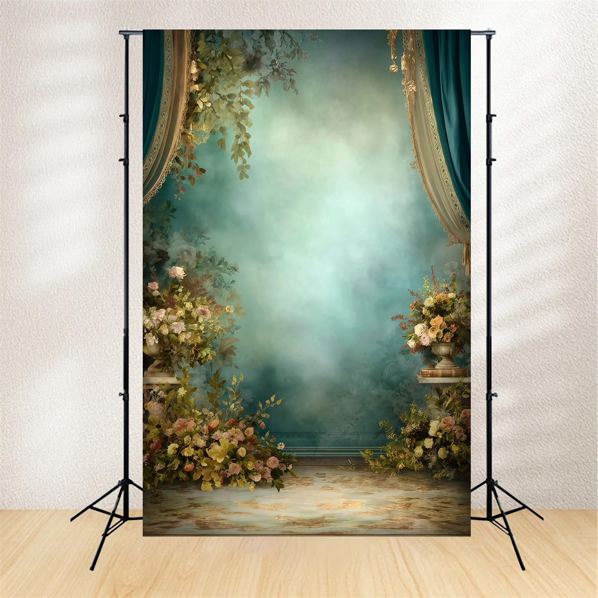 Backdrop Vintage Garden Mist Regal Curtain Fotohintergrund MRR7-239