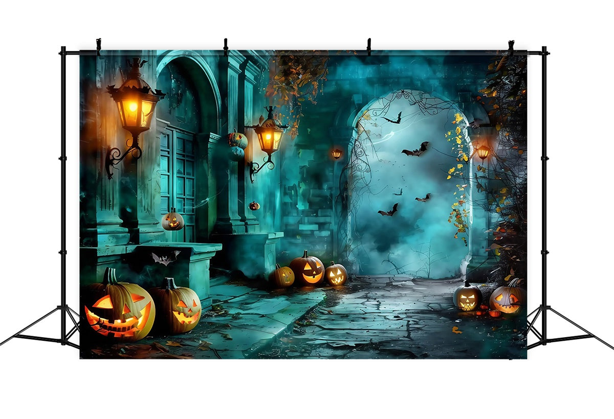 Halloween Backdrops Dämmerung Kürbis Eingang Backdrop MRR7-27