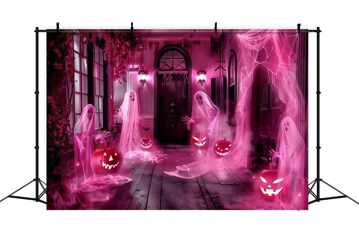 Gespenstische Halloween-Hintergrundkulisse Phantom Veranda Party-Hintergrundkulisse MRR7-32
