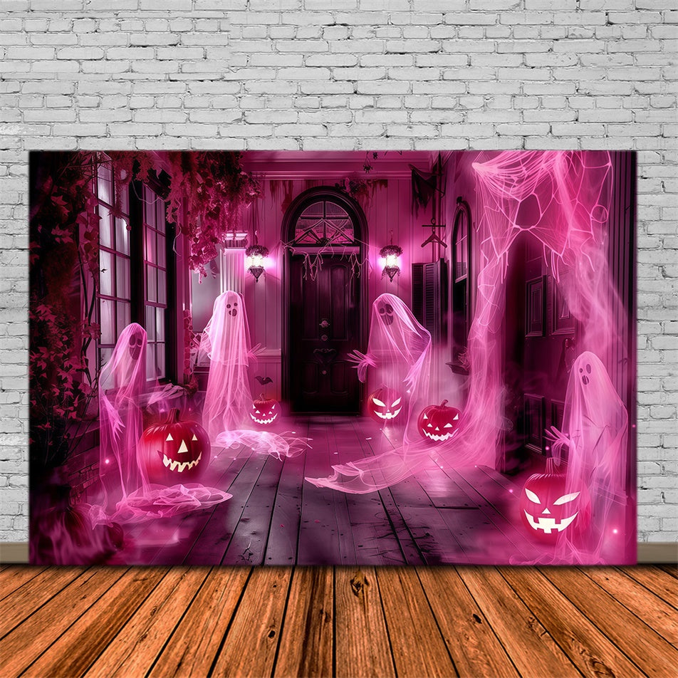Gespenstische Halloween-Hintergrundkulisse Phantom Veranda Party-Hintergrundkulisse MRR7-32
