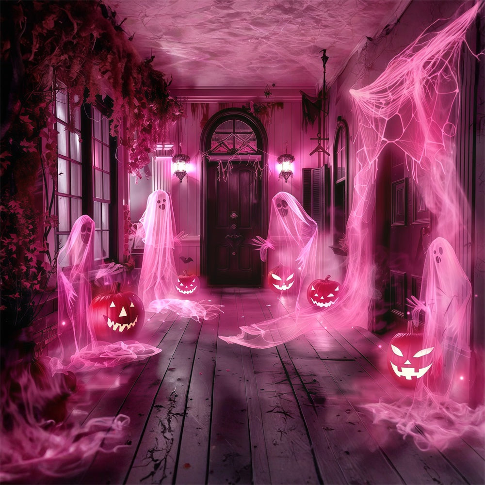 Gespenstische Halloween-Hintergrundkulisse Phantom Veranda Party-Hintergrundkulisse MRR7-32