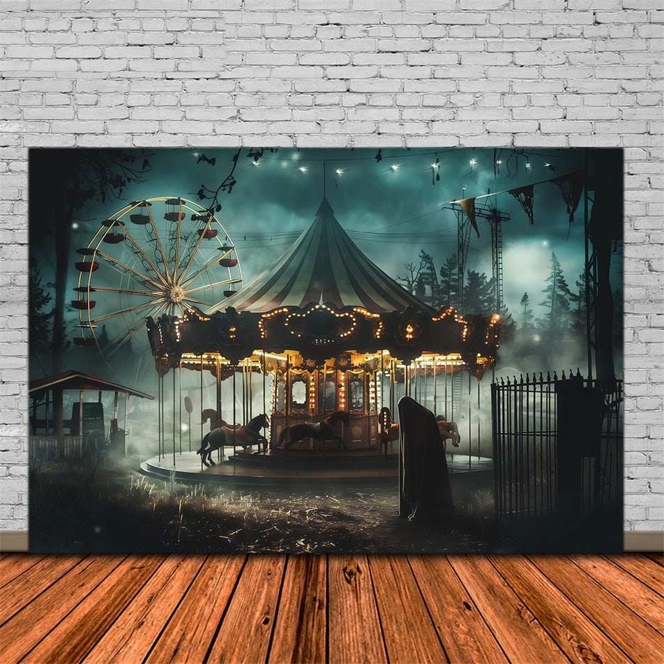 Halloween Fotografie Backdrop Twilight Terror Park Backdrop MRR7-36