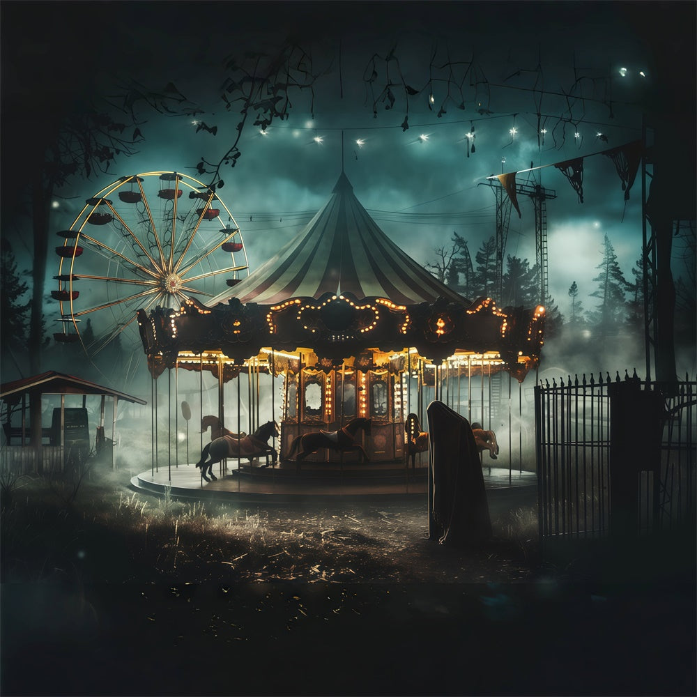 Halloween Fotografie Backdrop Twilight Terror Park Backdrop MRR7-36