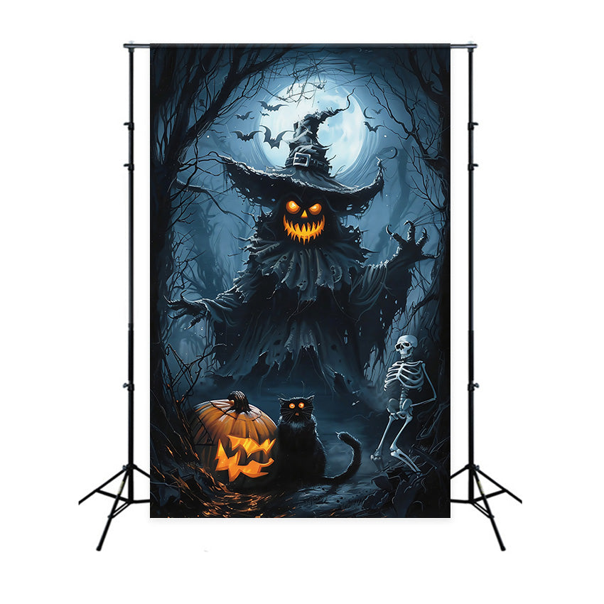 Halloween Mond Backdrop Kürbis Unhold Horror Backdrop MRR7-52