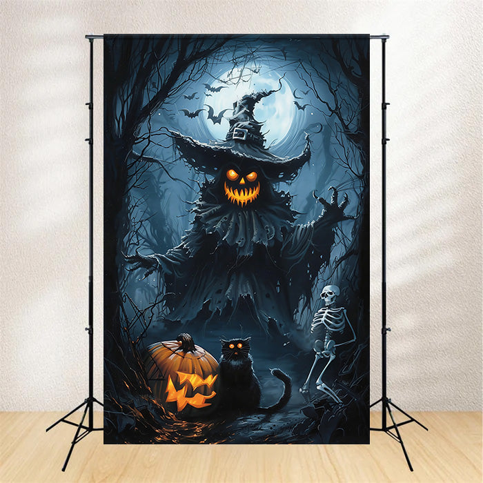 Halloween Mond Backdrop Kürbis Unhold Horror Backdrop MRR7-52