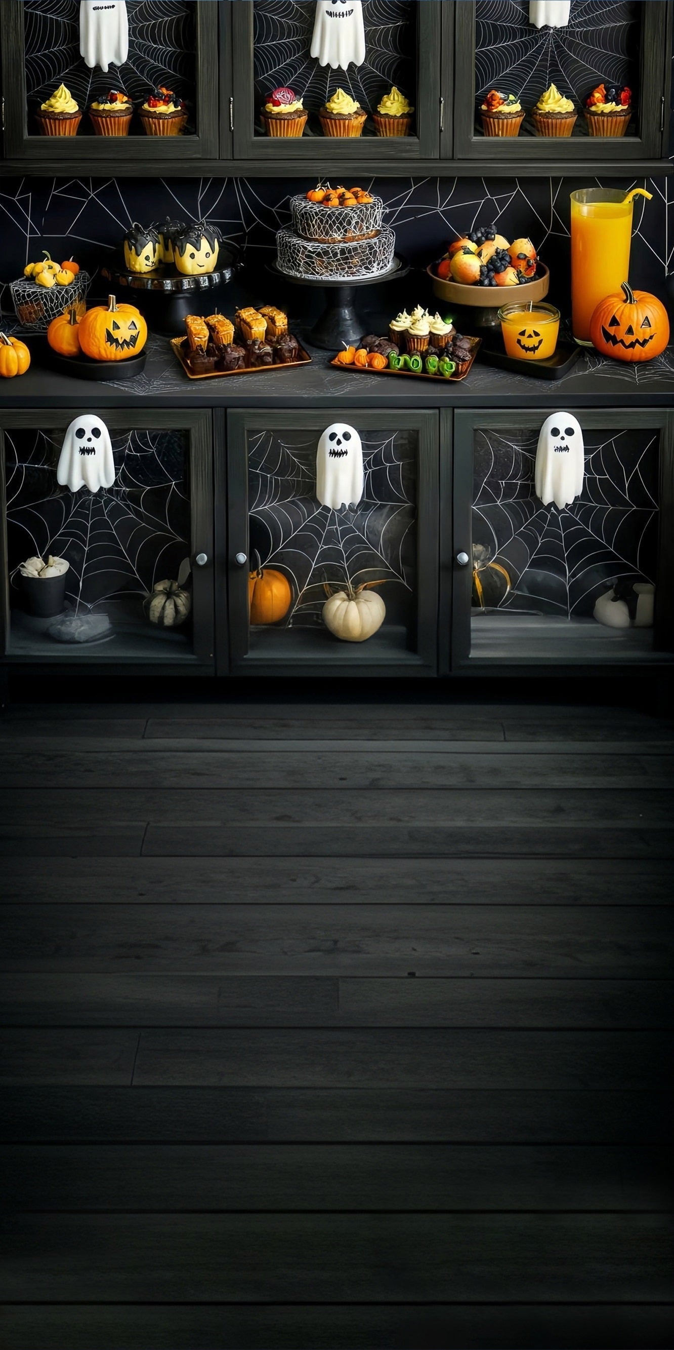 Halloween Foto Wandhintergrund Halloween Party Desserttisch Sweep Backdrop MRR8-49