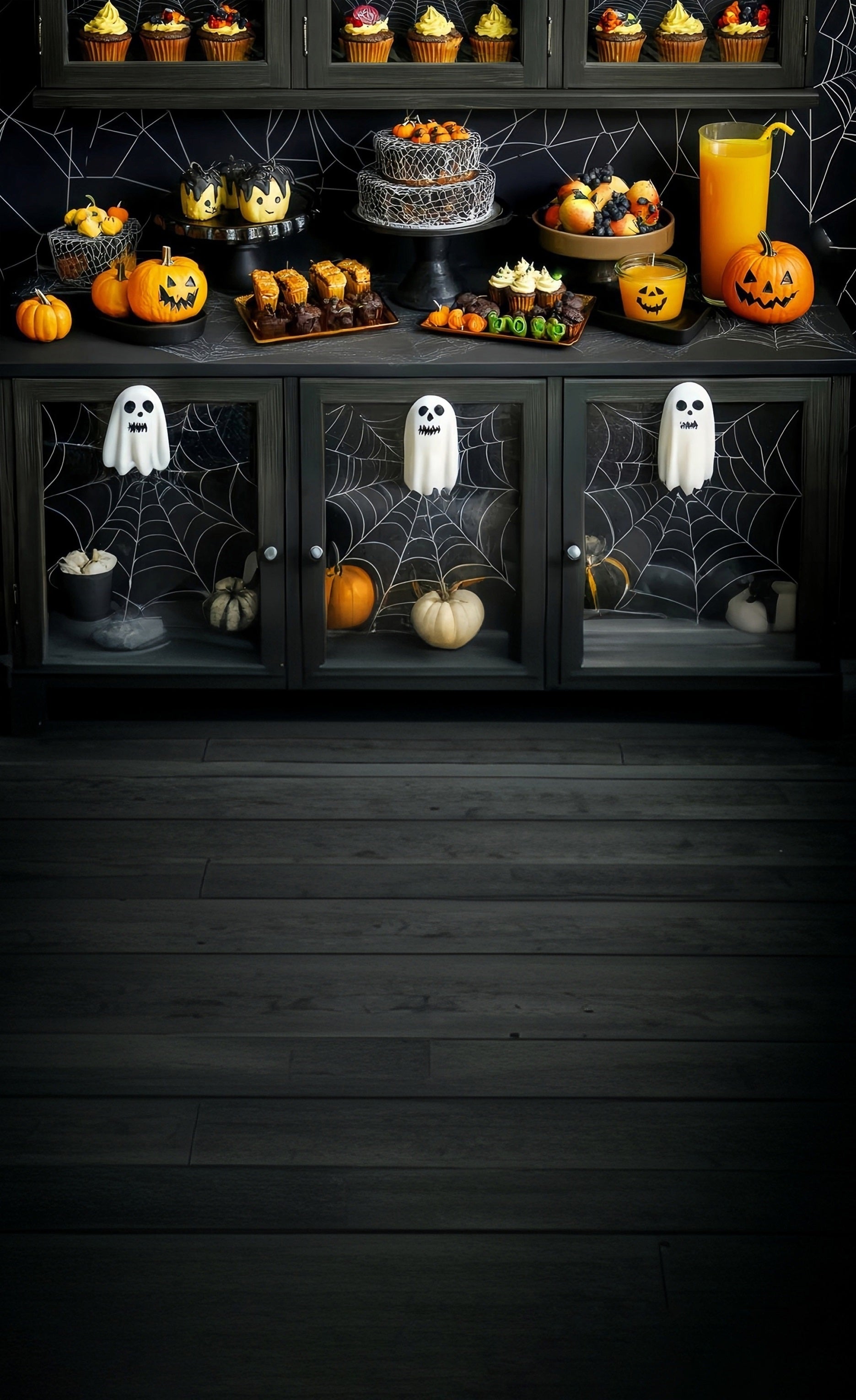 Halloween Foto Wandhintergrund Halloween Party Desserttisch Sweep Backdrop MRR8-49