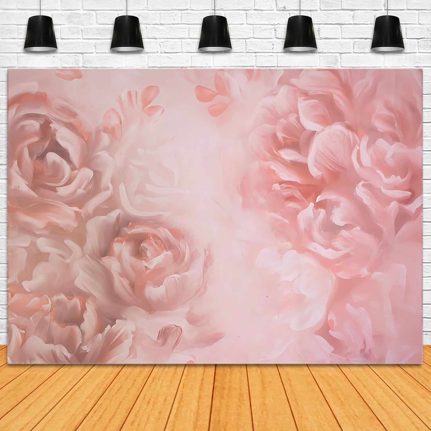 Blumenhintergrund Zartrosa blühende Blütenblätter Blumen-Fotohintergrund MRR9-111