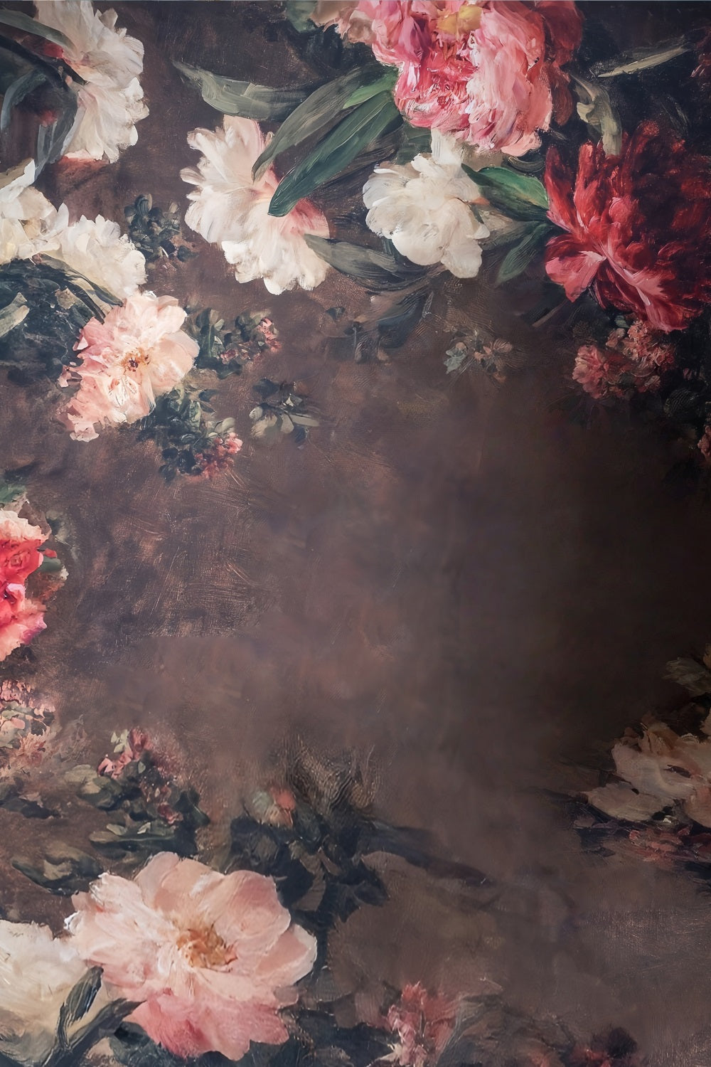 Blumenhintergrund Vintage Gemalte Blumen Eleganz Blumen-Fotohintergrund MRR9-122