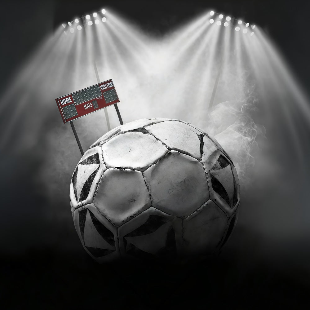 Fußball-Fotohintergrund Fußball Stadionbeleuchtung Sport-Fotohintergrund MRR9-27