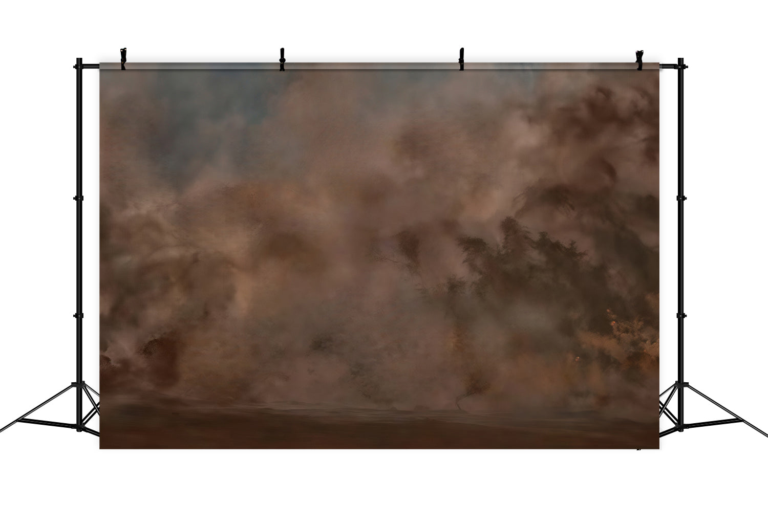 Gemälde-Fotohintergrund Stimmungsvoller brauner Nebel Abstrakter Dunst Kunst-Fotohintergrund MRR9-65