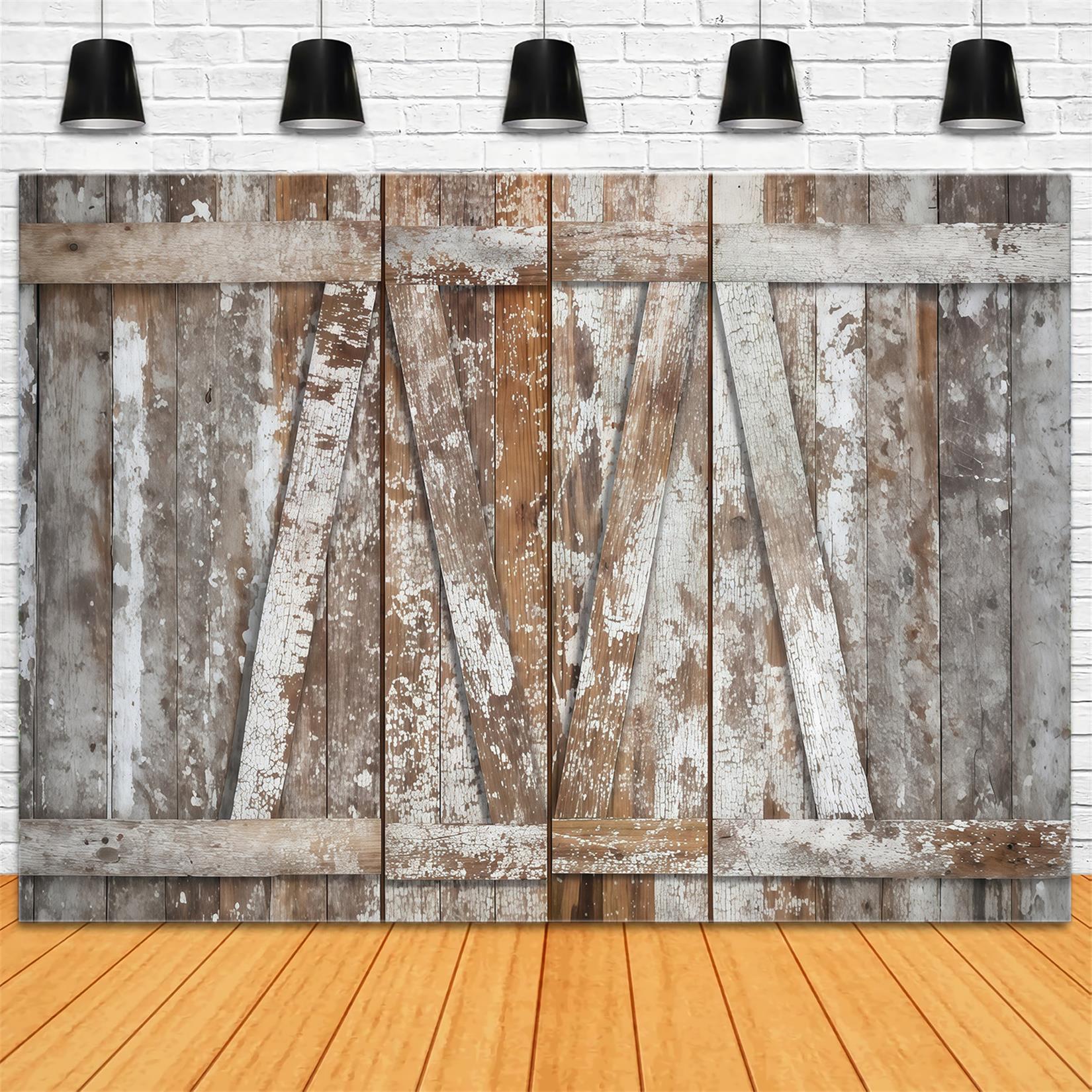 Rustikaler Holz-Fotohintergrund Rustikale Scheune Holz Verwitterte Bretter Holz-Fotohintergrund MRR9-66