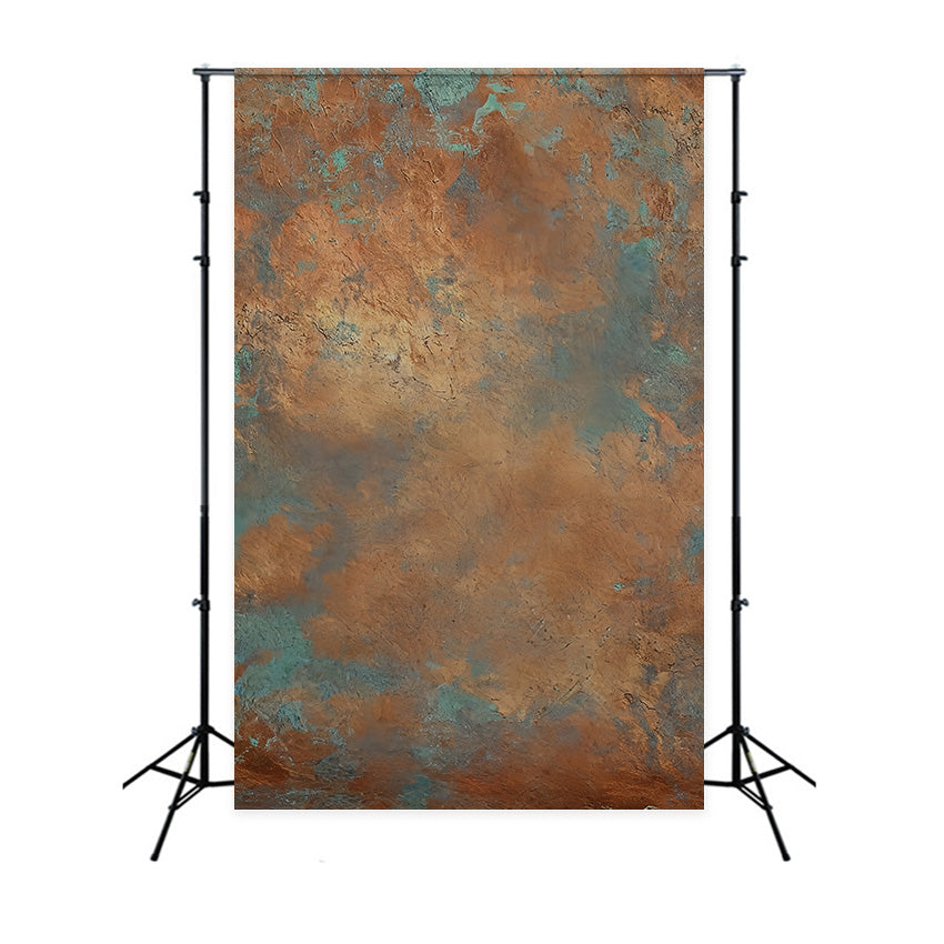 Gemälde-Fotohintergrund Strukturierte Kupferpatina-Wand Kunst-Fotohintergrund MRR9-67