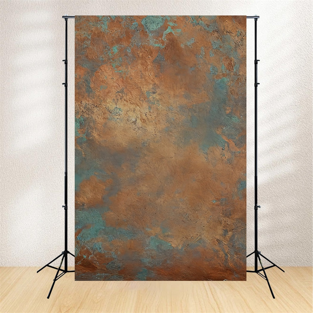 Gemälde-Fotohintergrund Strukturierte Kupferpatina-Wand Kunst-Fotohintergrund MRR9-67