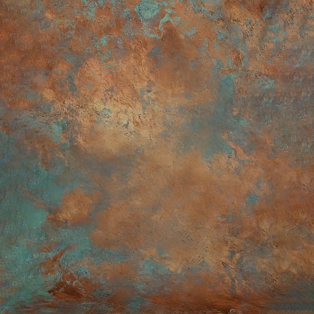 Gemälde-Fotohintergrund Strukturierte Kupferpatina-Wand Kunst-Fotohintergrund MRR9-67