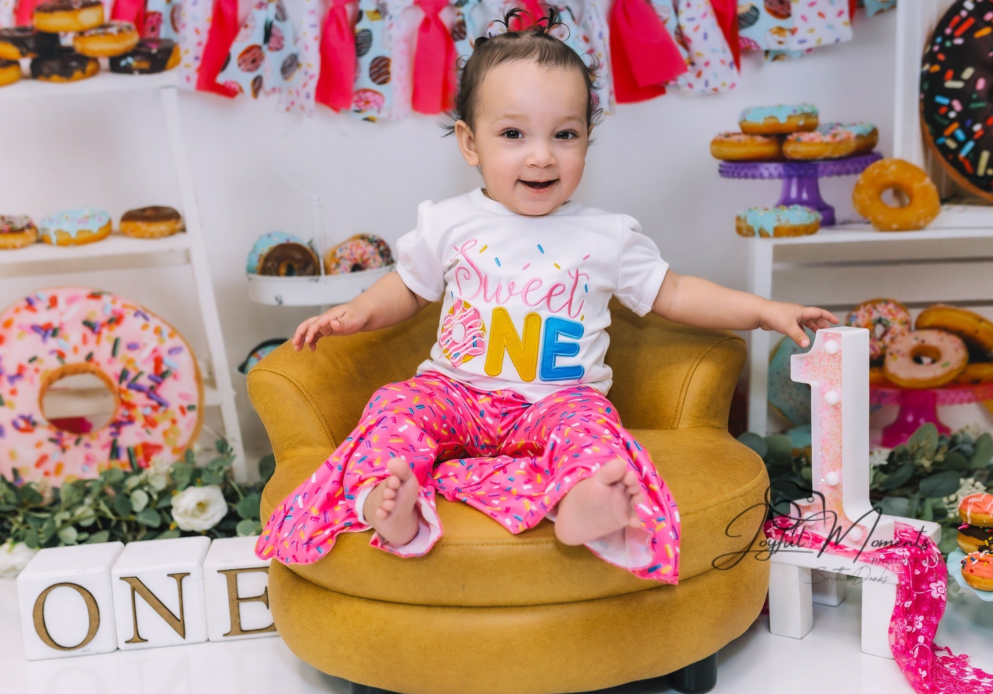 Cake Smash Fotohintergrund Bunte Donuts Dessert-Party-Setup Geburtstagsfoto-Fotohintergrund MRR9-8