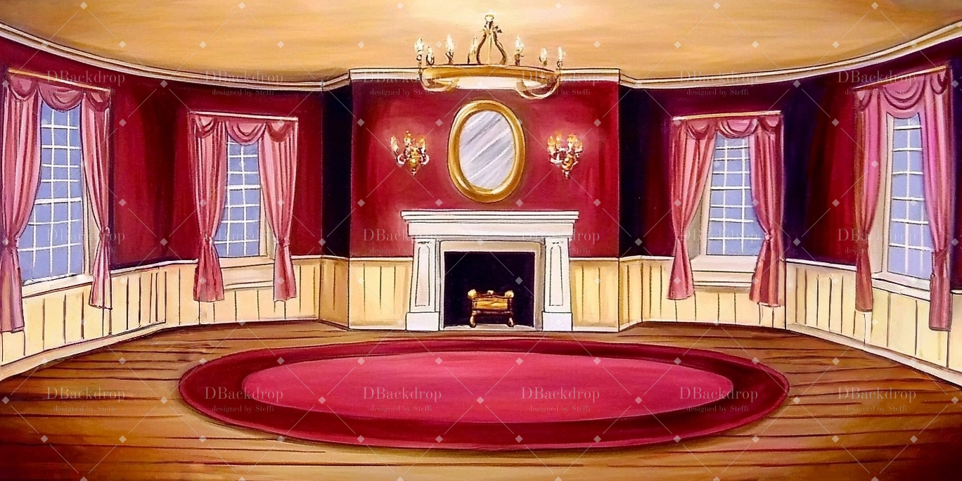 Musiktheater Kulissen „Prinzessinnenzimmer“ Kirchenbühnenkulissen CSH59-T26