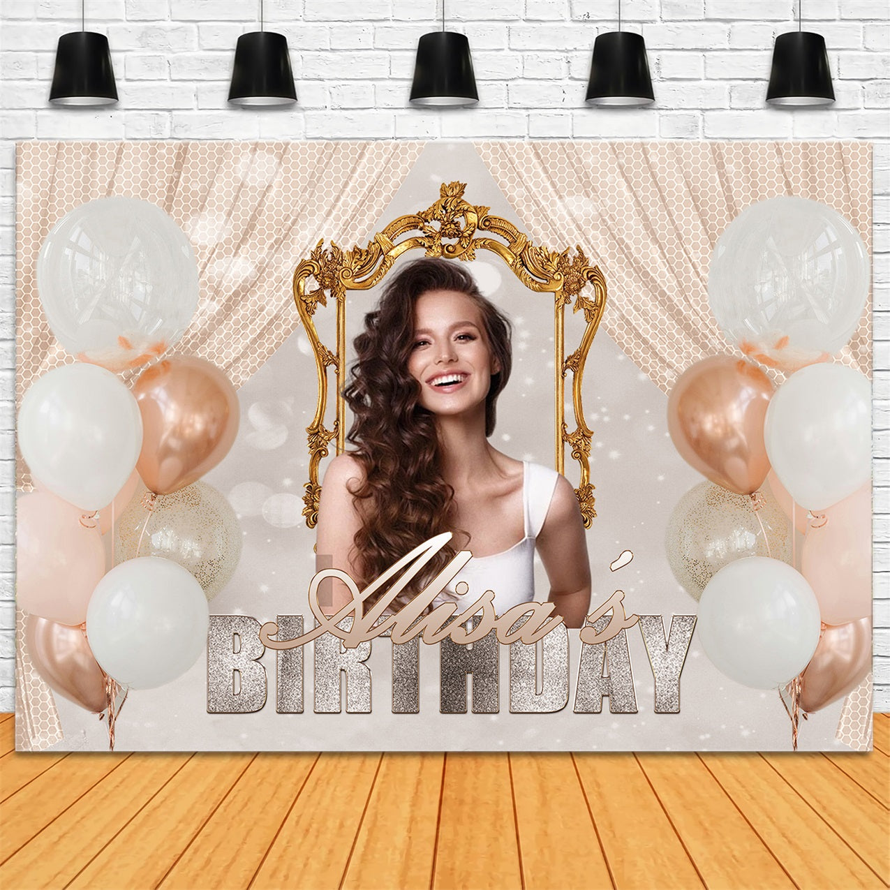 Personalisierte Geburtstag Backdrops Träume Ballon Feier Backdrop RR1-86