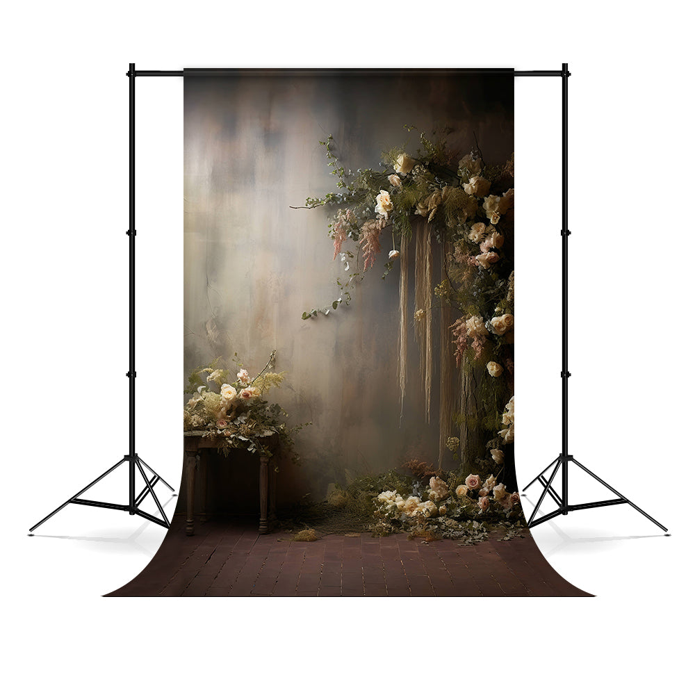 DBackdrop Abstrakte Vintage-Wand Rose Dekorative Kleine Tischkulisse RR4-09