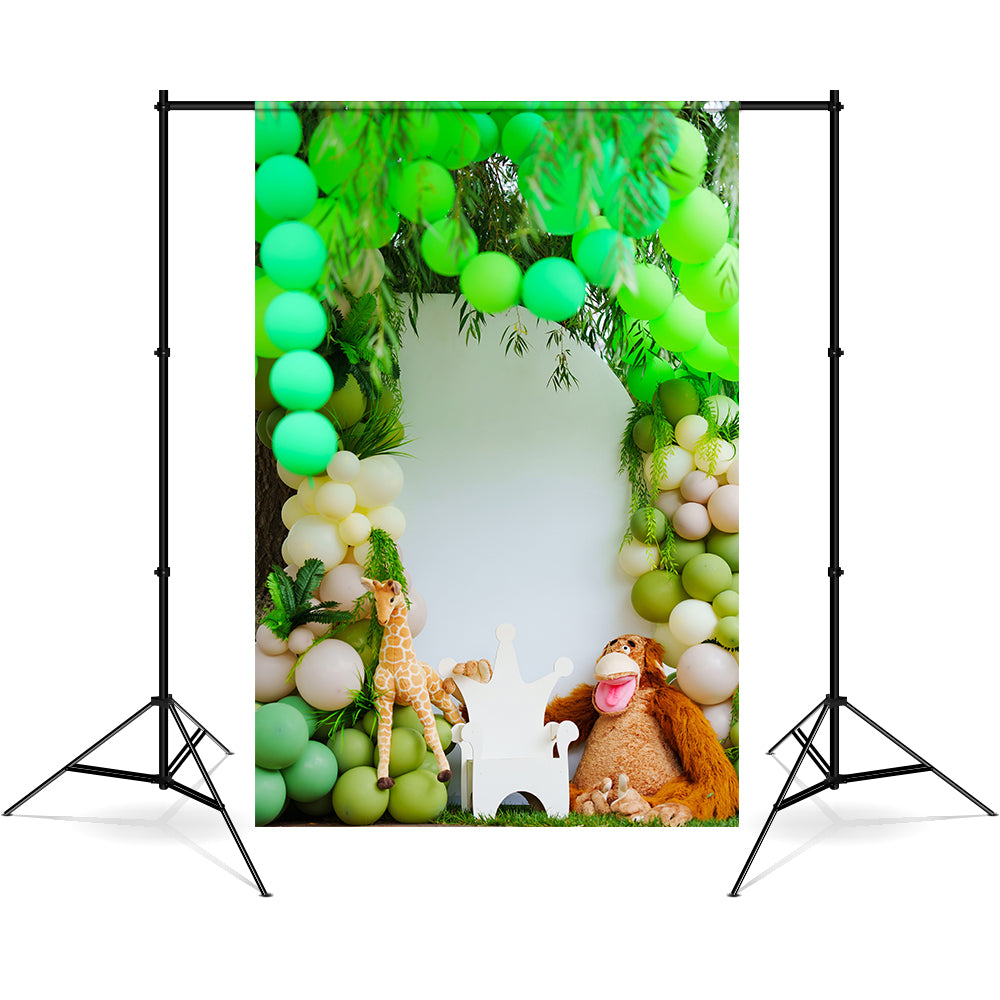 Wildlife Dschungel Geburtstag Party Dekoration Backdrop RR5-46