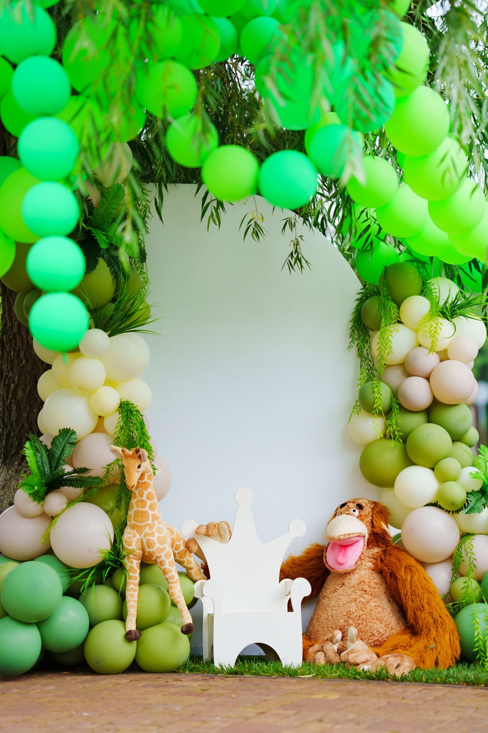 Wildlife Dschungel Geburtstag Party Dekoration Backdrop RR5-46