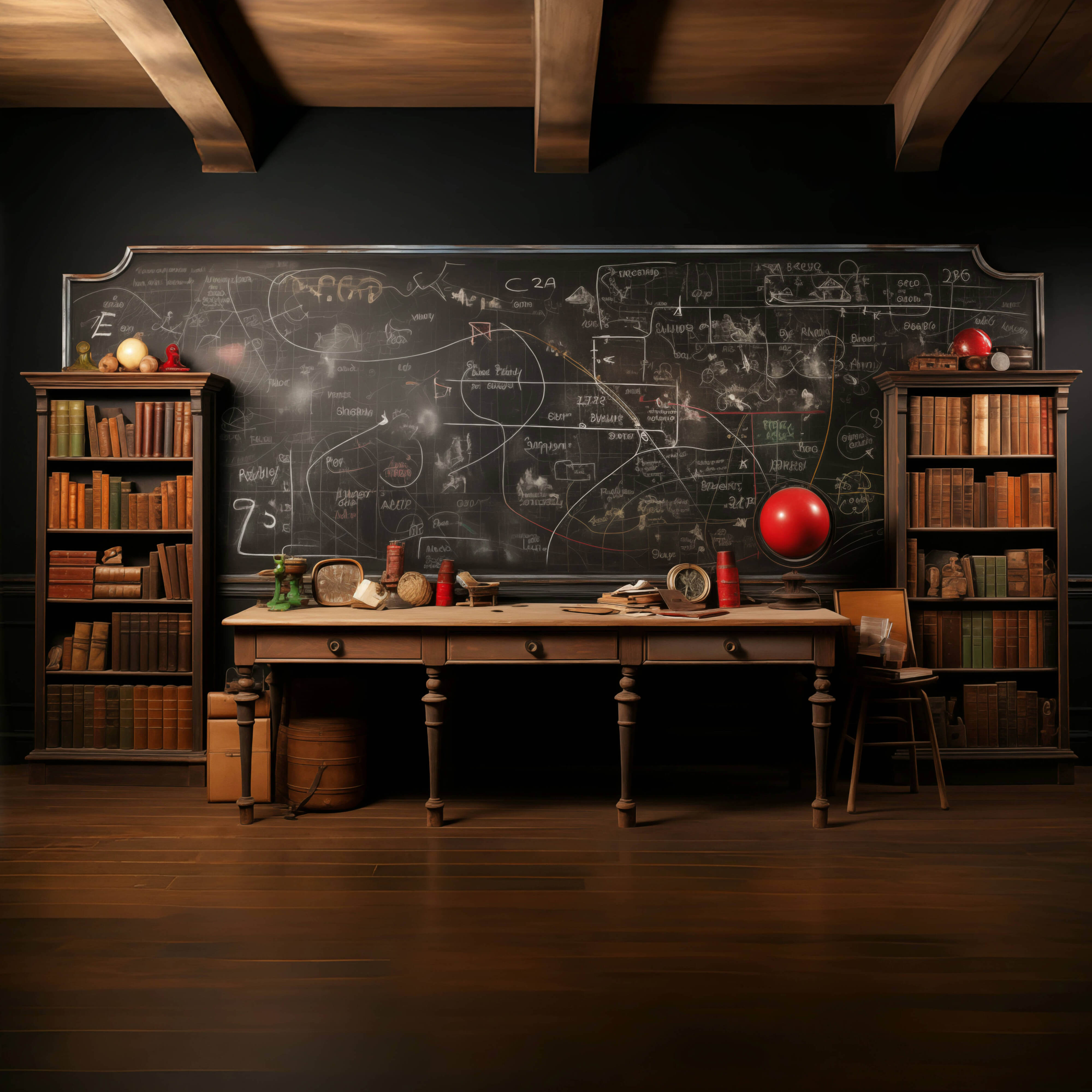Altes Klassenzimmer Back to School Fotografie Hintergrund RR6-45