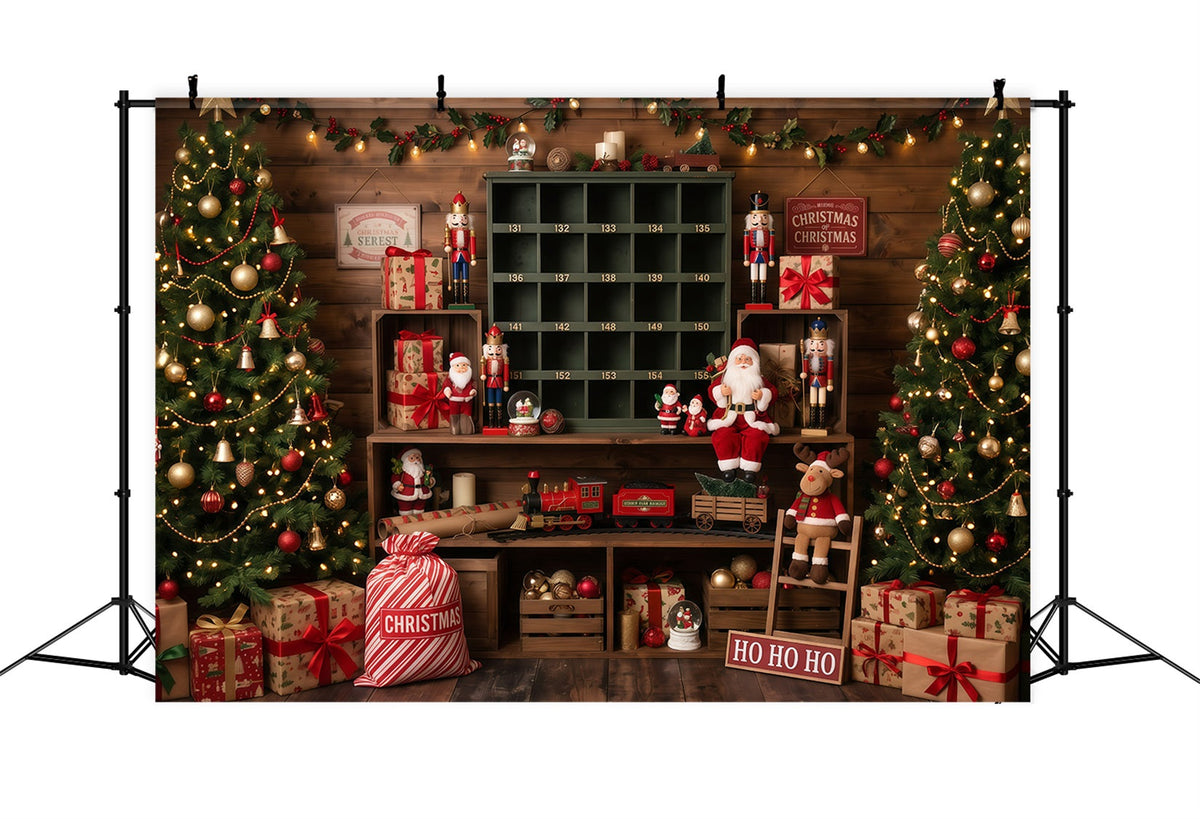 Santa Fotohintergrund Rustikales Spielzimmer Dekoration RR610-18