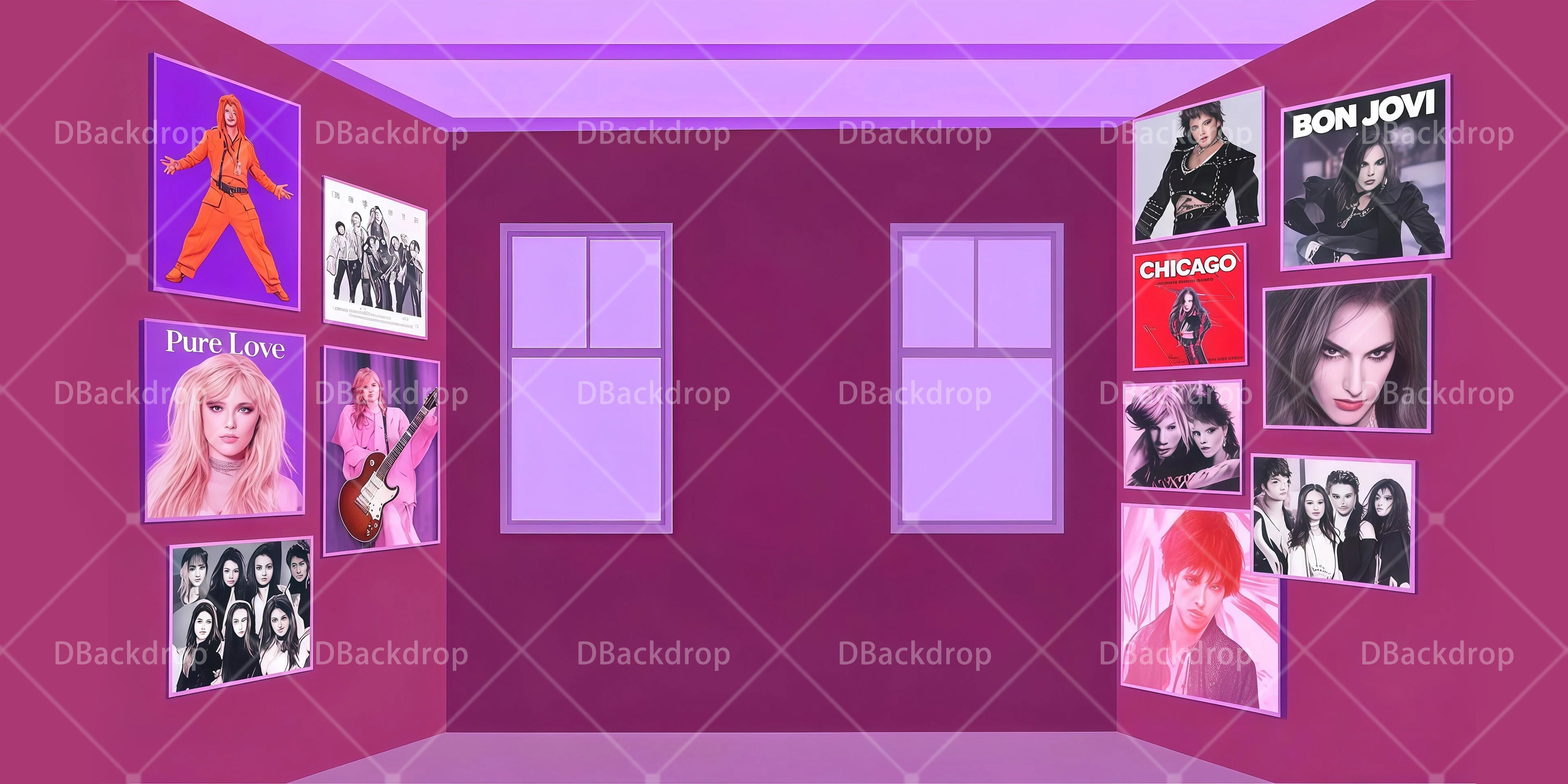 Hollys Schlafzimmer Bühnenbild für Schultheater RR65-T110
