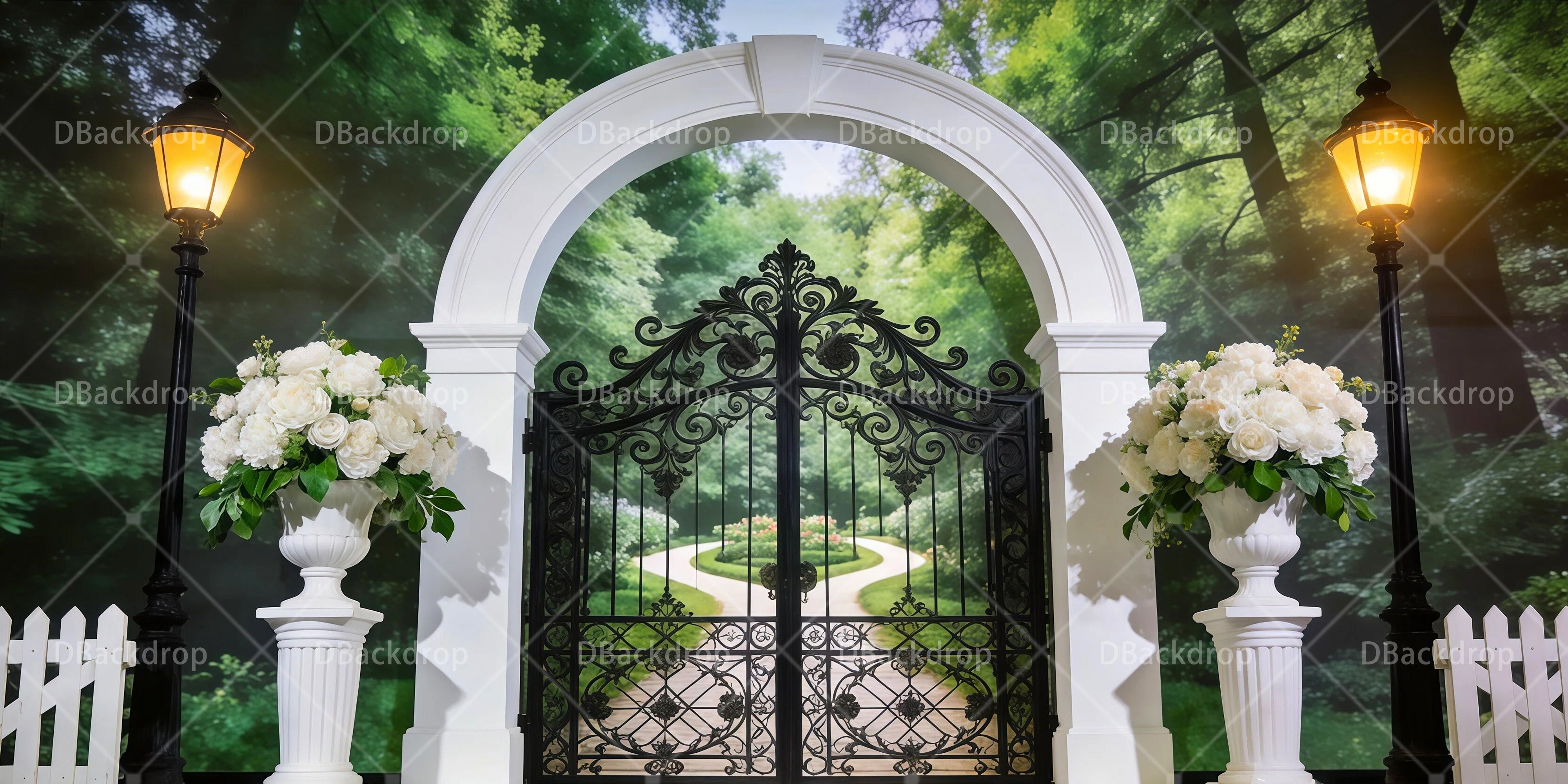Gartenhochzeit Theaterkulisse für festliche Bühnenaufführungen RR65-T111