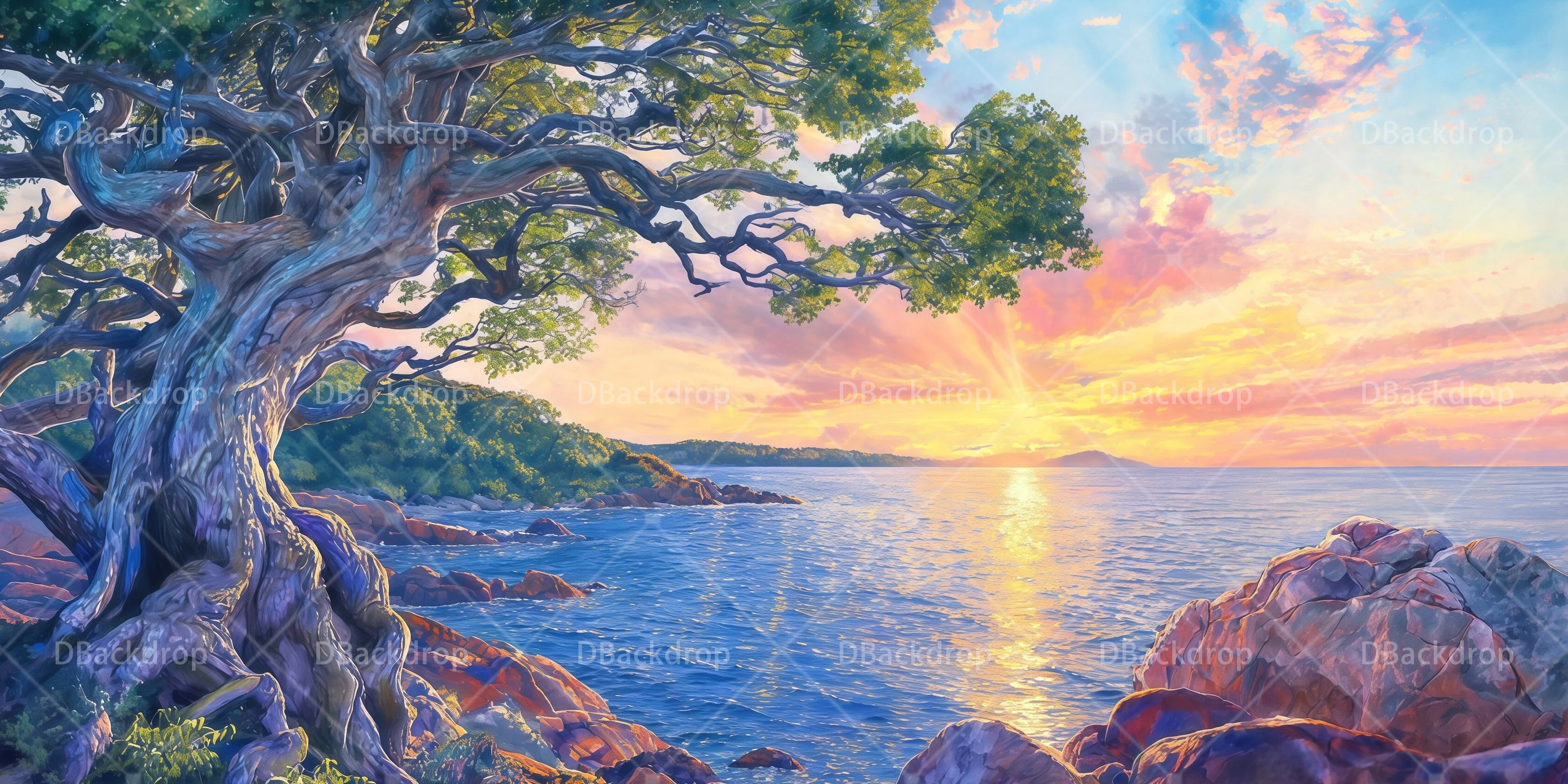 Bühnenbilder Fantasie See Bühnenbild für das Theater RR65-T33