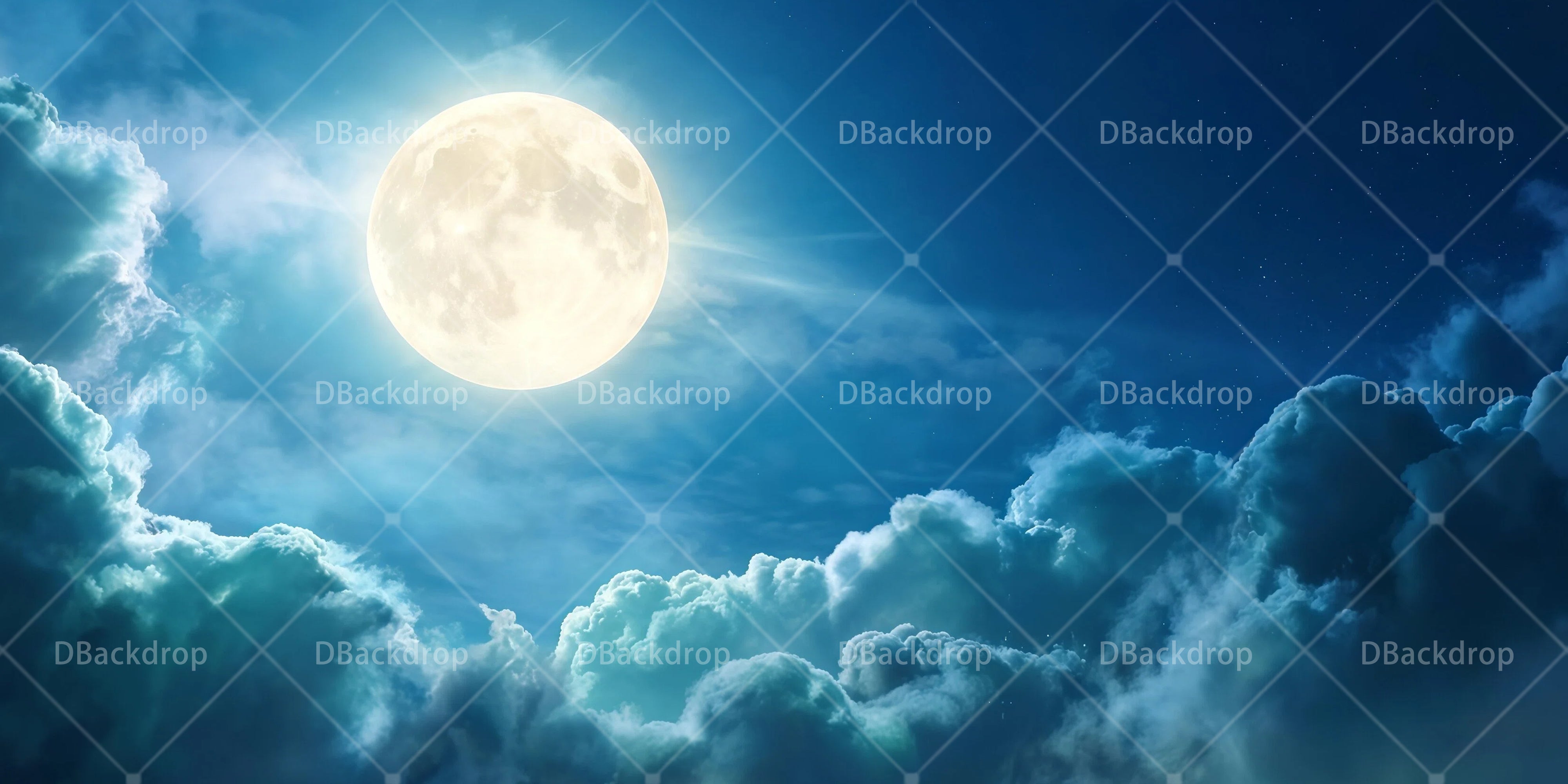 Professionelle Bühnenkulissen Heller Vollmond Kulissen RR65-T64