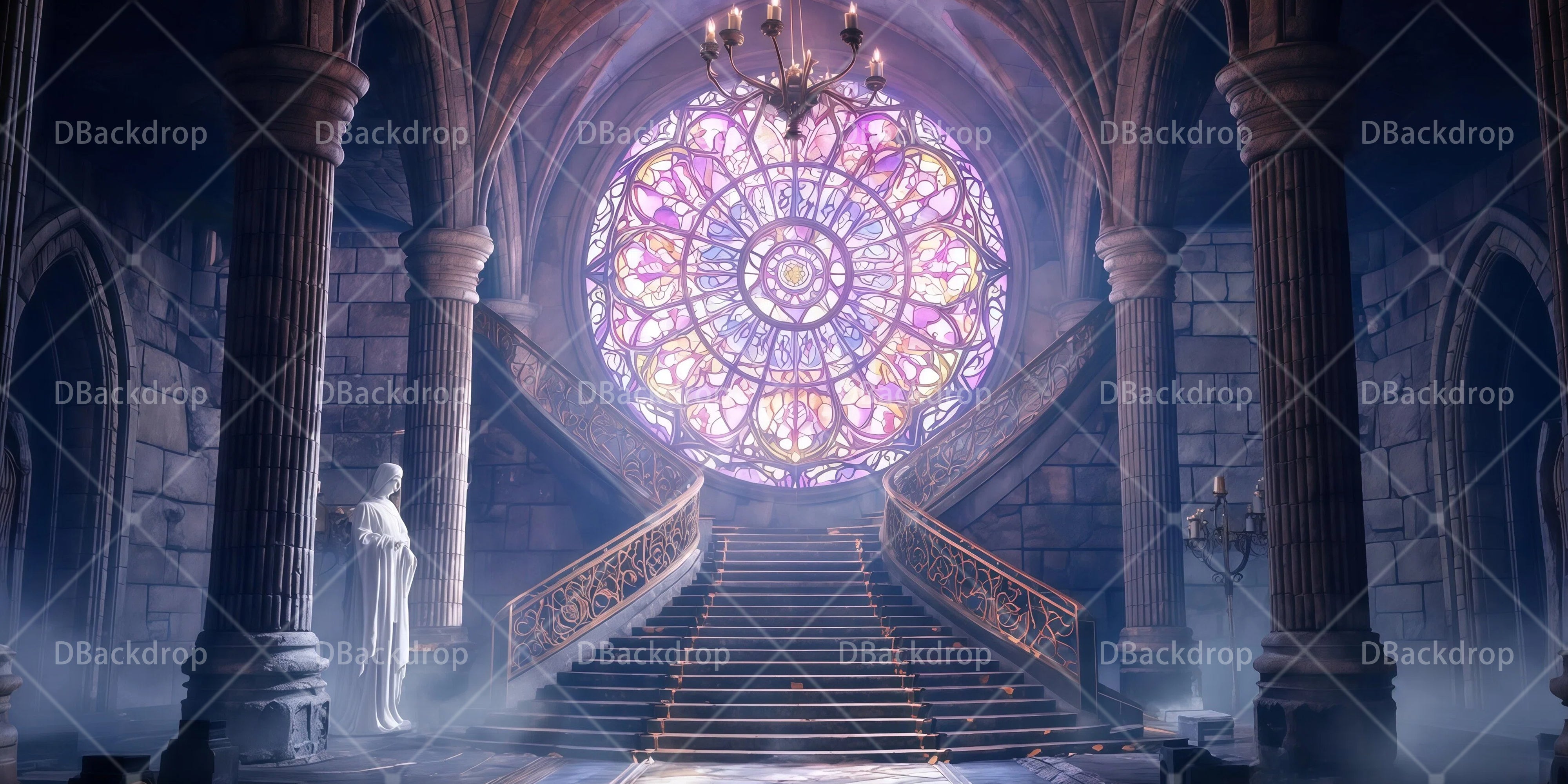 Mittelalterliche Kathedrale Kirchenkulisse für Aufführungen RR65-T77