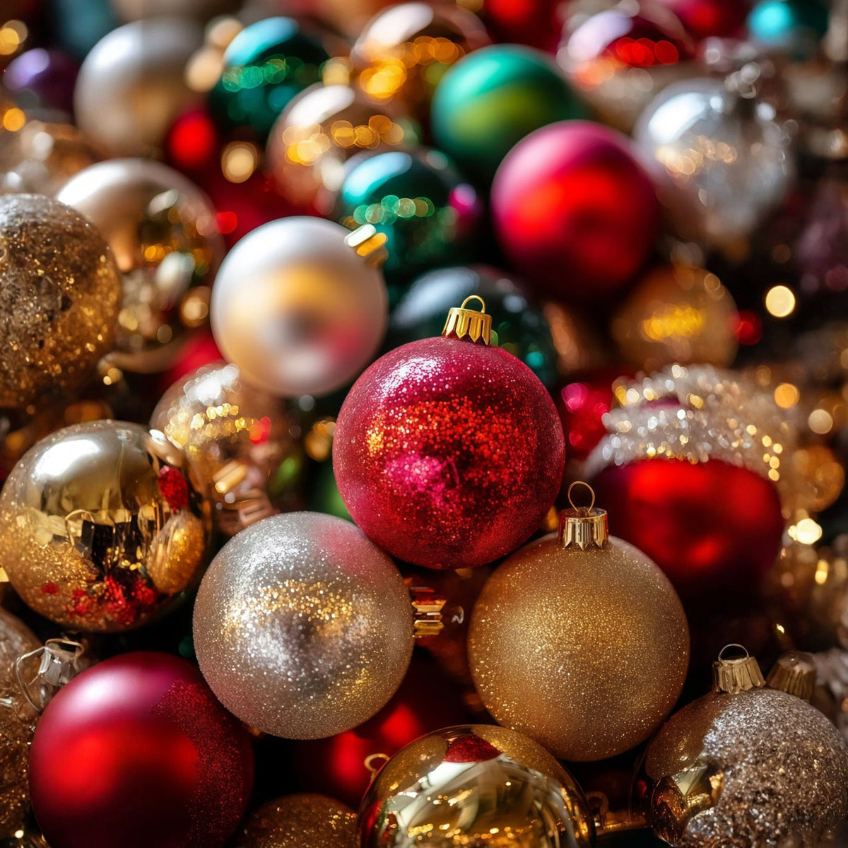 Weihnachtskugel-Hintergrund Textur Einer Bunten Christbaumkugel Nahaufnahme Weihnachts-Studiohintergründe RR69-22